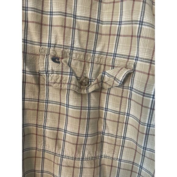 Carhartt Shirt Mens Extra Large (XL) Button Down Short Sleeve Plaid Workwear - Picture 4 of 10